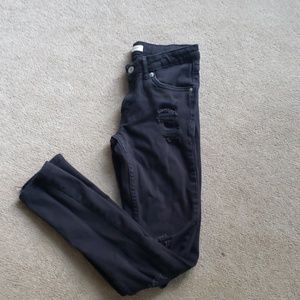 Kids black distressed jeans